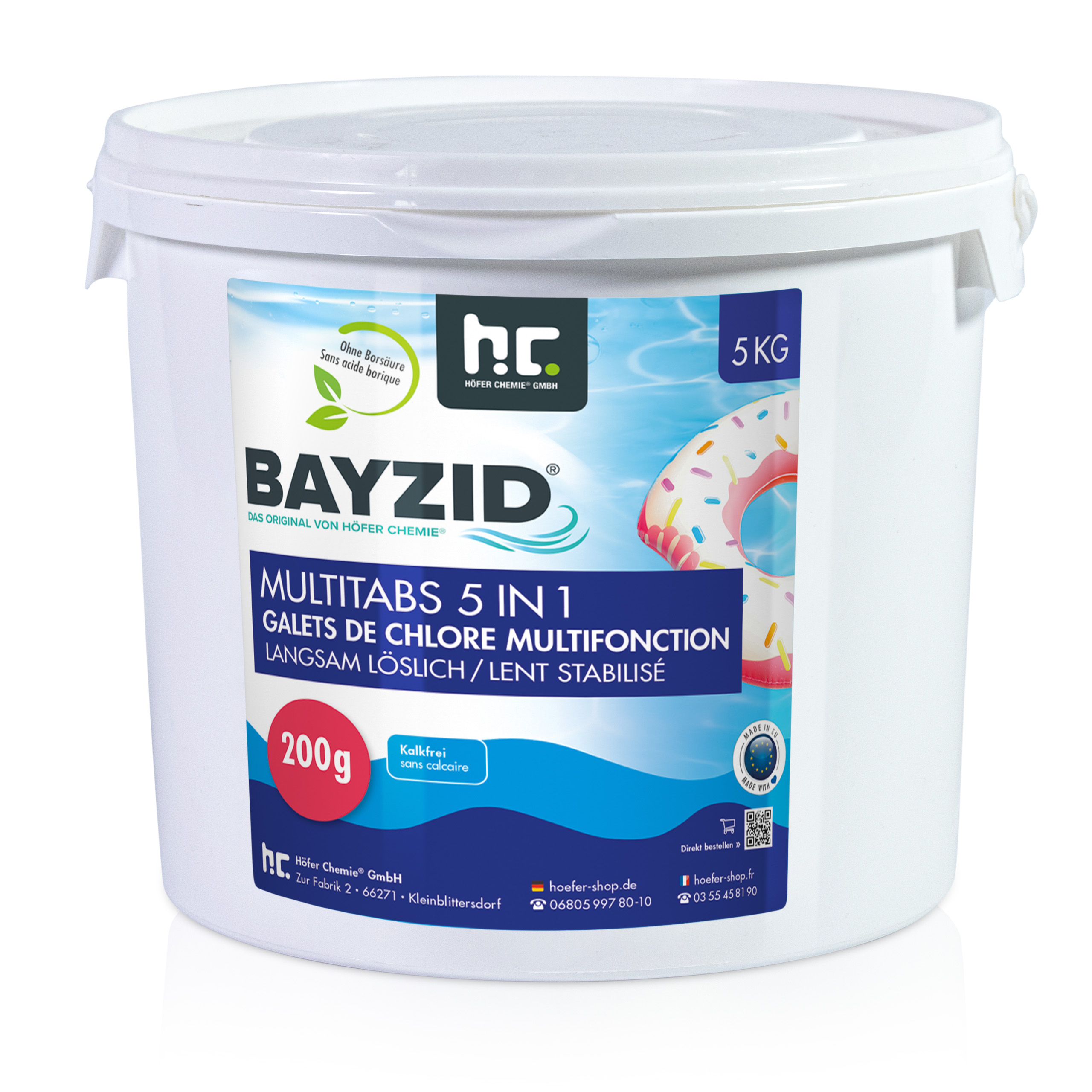 5 kg BAYZID® Multitabs 200g 5in1 für Pools