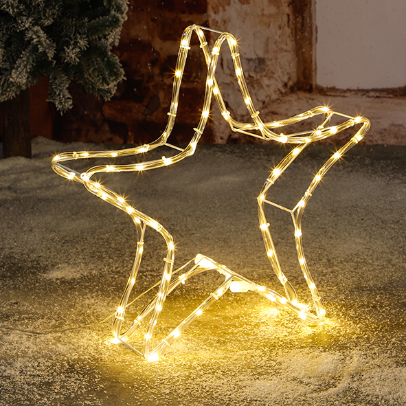 LED Lichterschlauch Stern Weihnachtsmotiv