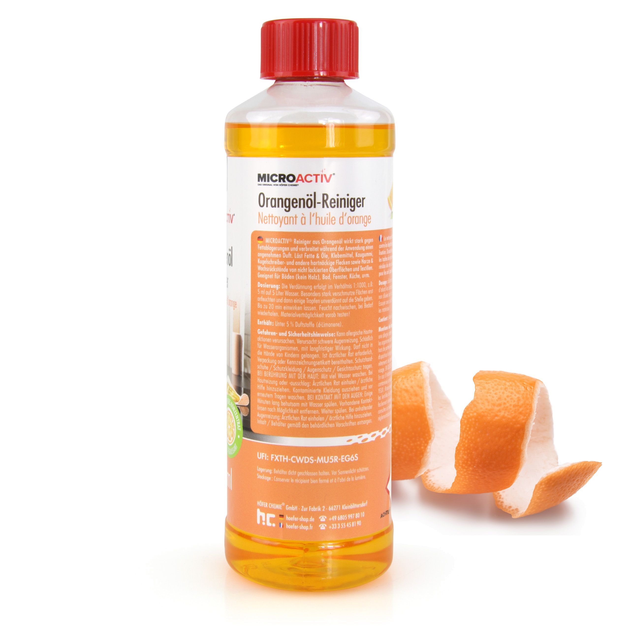 500 ml Microactiv® Orangenöl Reiniger Konzentrat