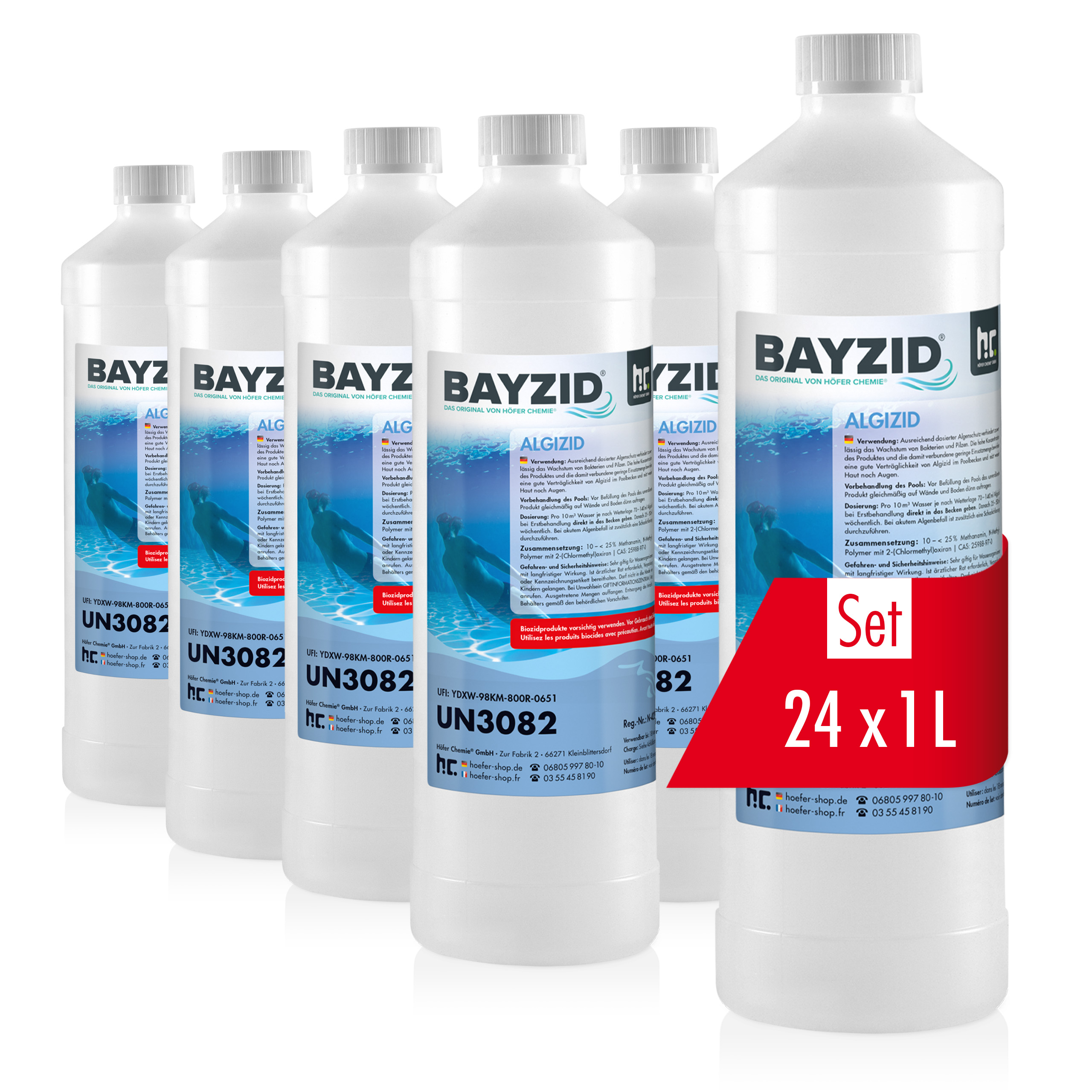 1 L BAYZID® Algizid Algenverhütung für Pools