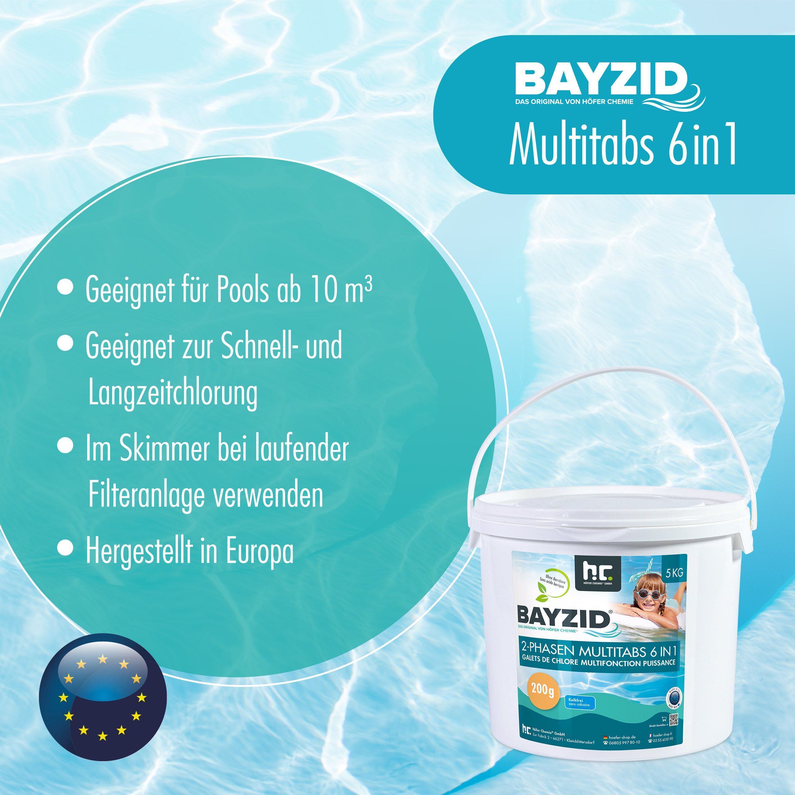 5 kg BAYZID® 2-Phasen-Multitabs 200g 6in1