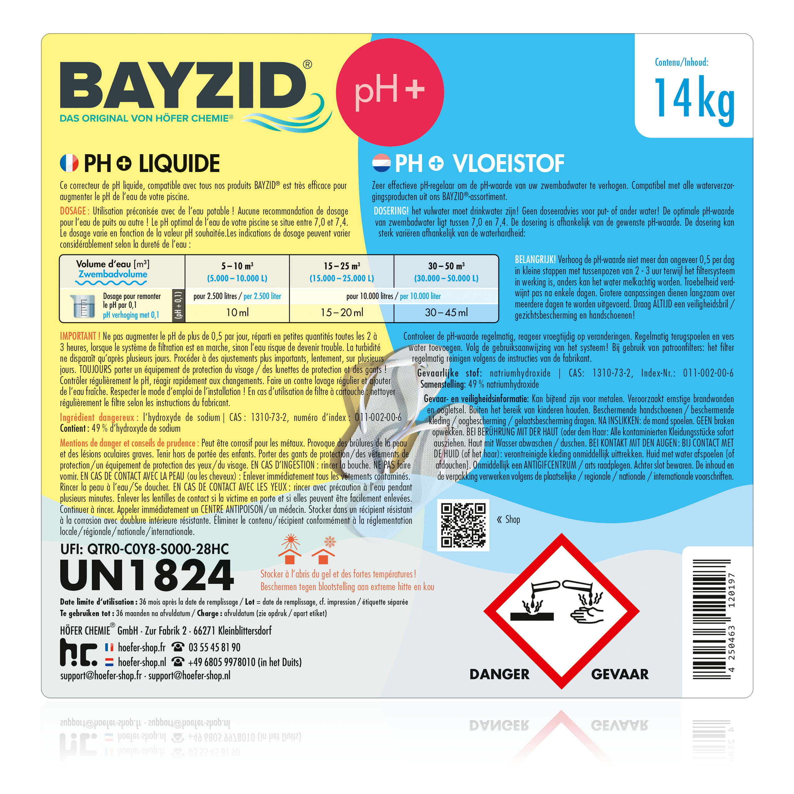 14 kg BAYZID® pH Plus flüssig