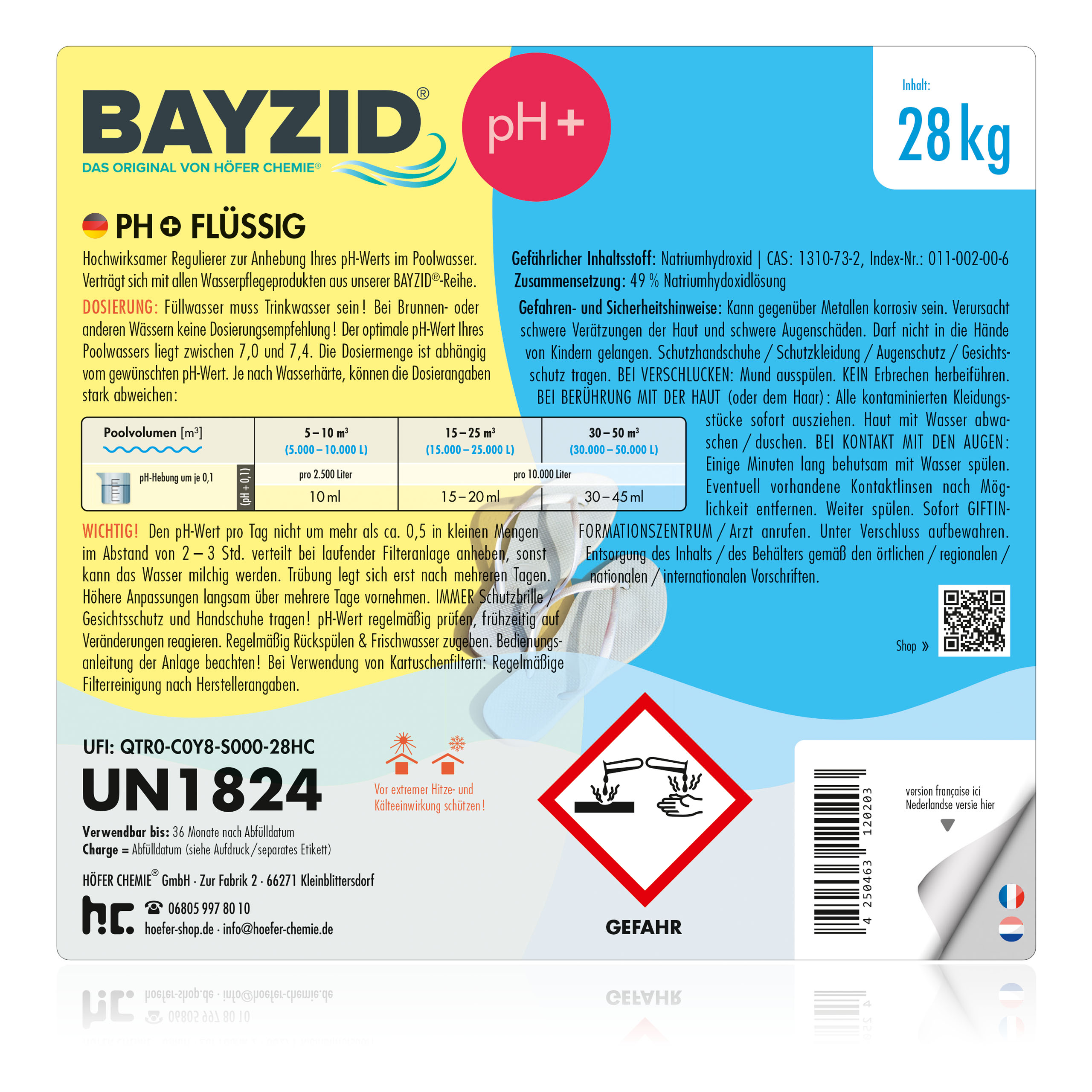28 kg BAYZID® pH Plus flüssig