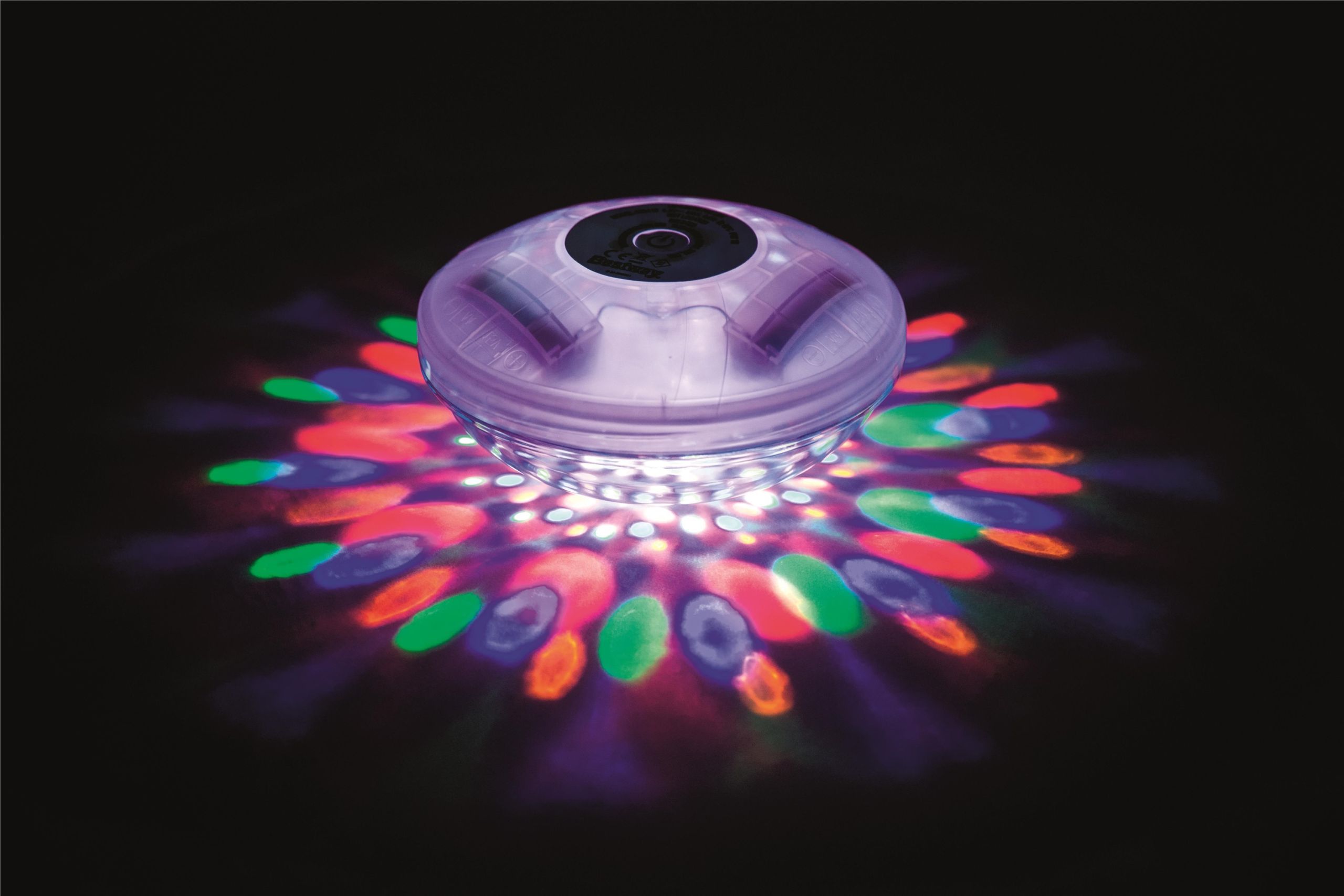 Bestway® Flowclear™ batteriebetriebene, schwimmende LED-Leuchte, Ø 14 cm