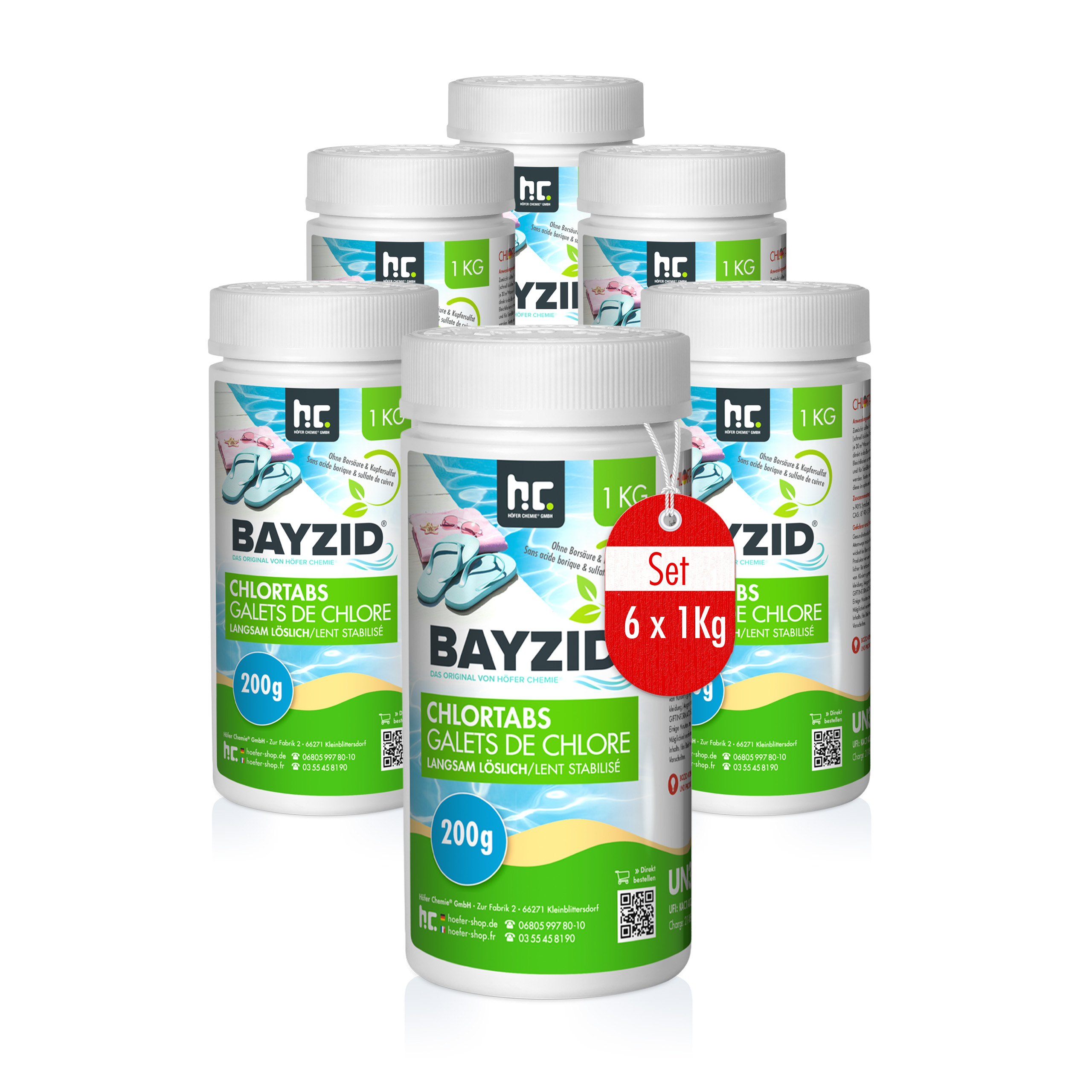 1 kg BAYZID® Chlortabs 200g langsam löslich