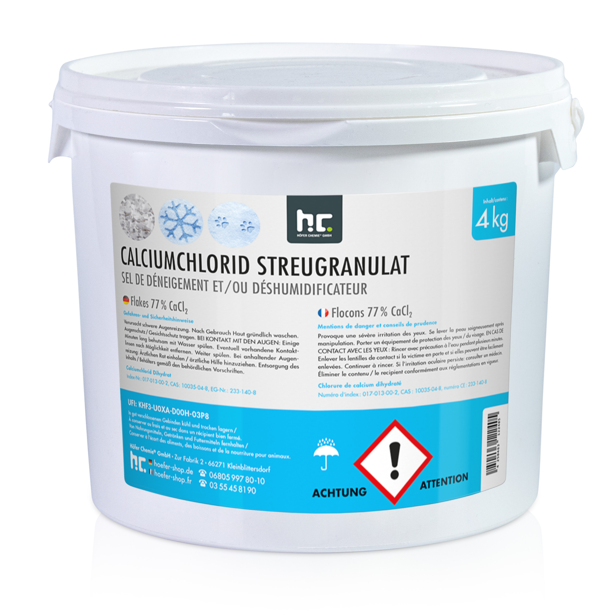 4 kg Calciumchlorid Streugranulat