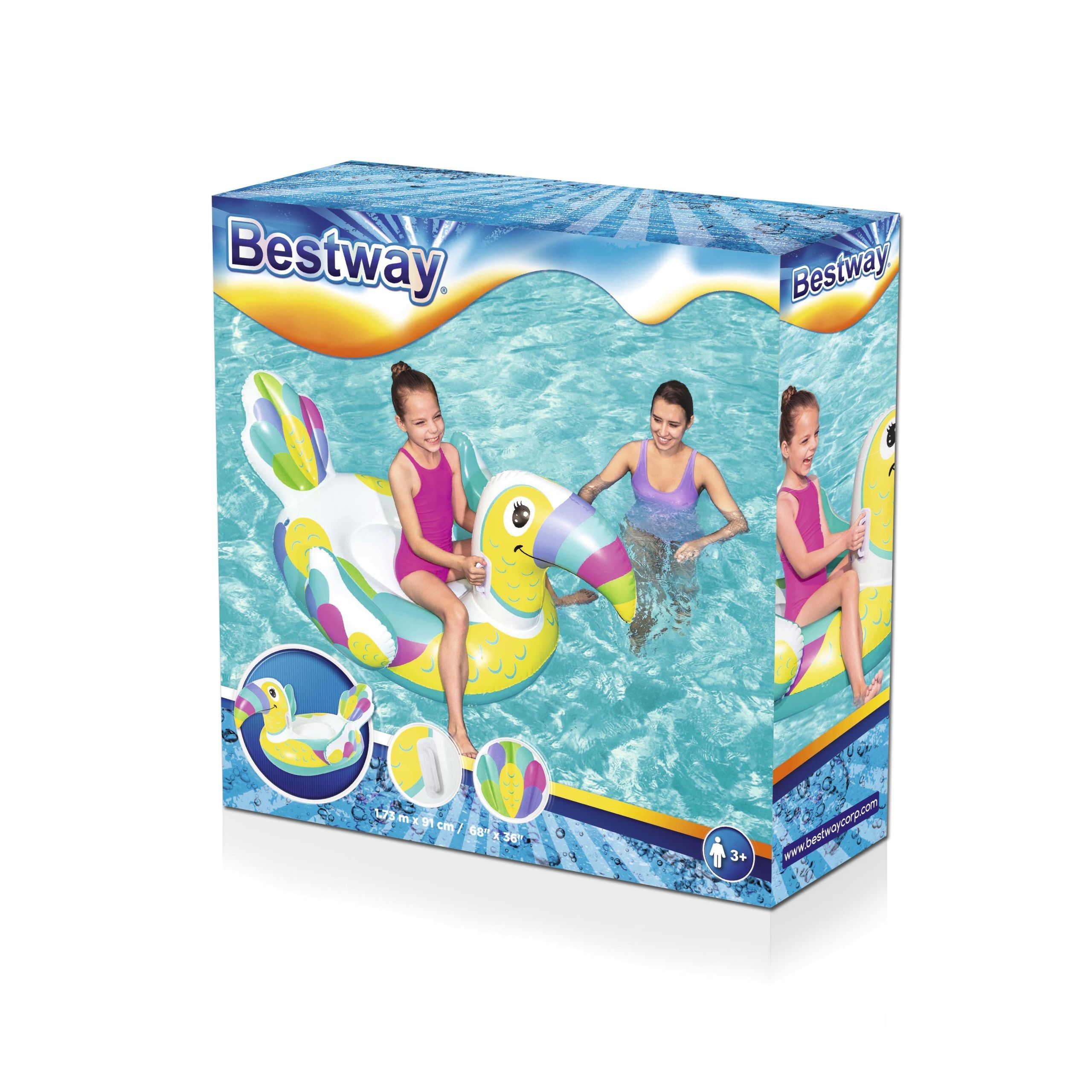 Bestway® Schwimmtier Tukan 173 x 91 cm für Kinder